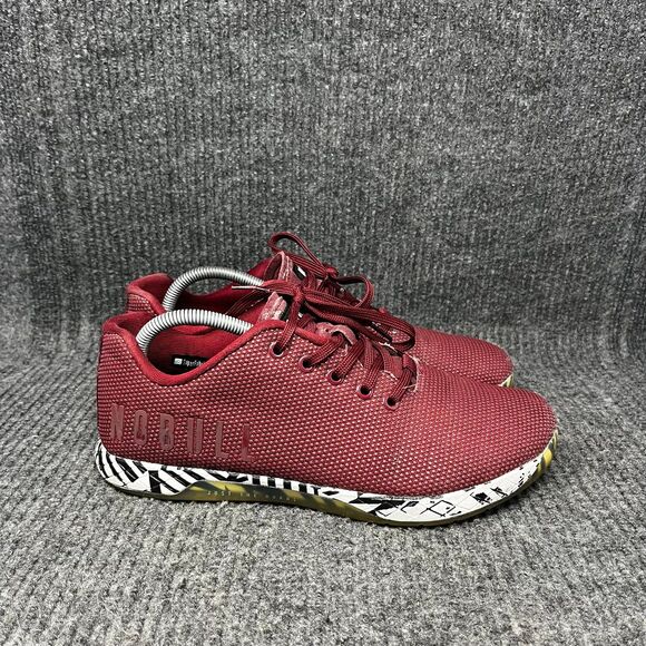 NOBULL Other - NOBULL Trainer Low Cabernet Zebra Red Athletic CrossFit Training Shoes Mens 9.5